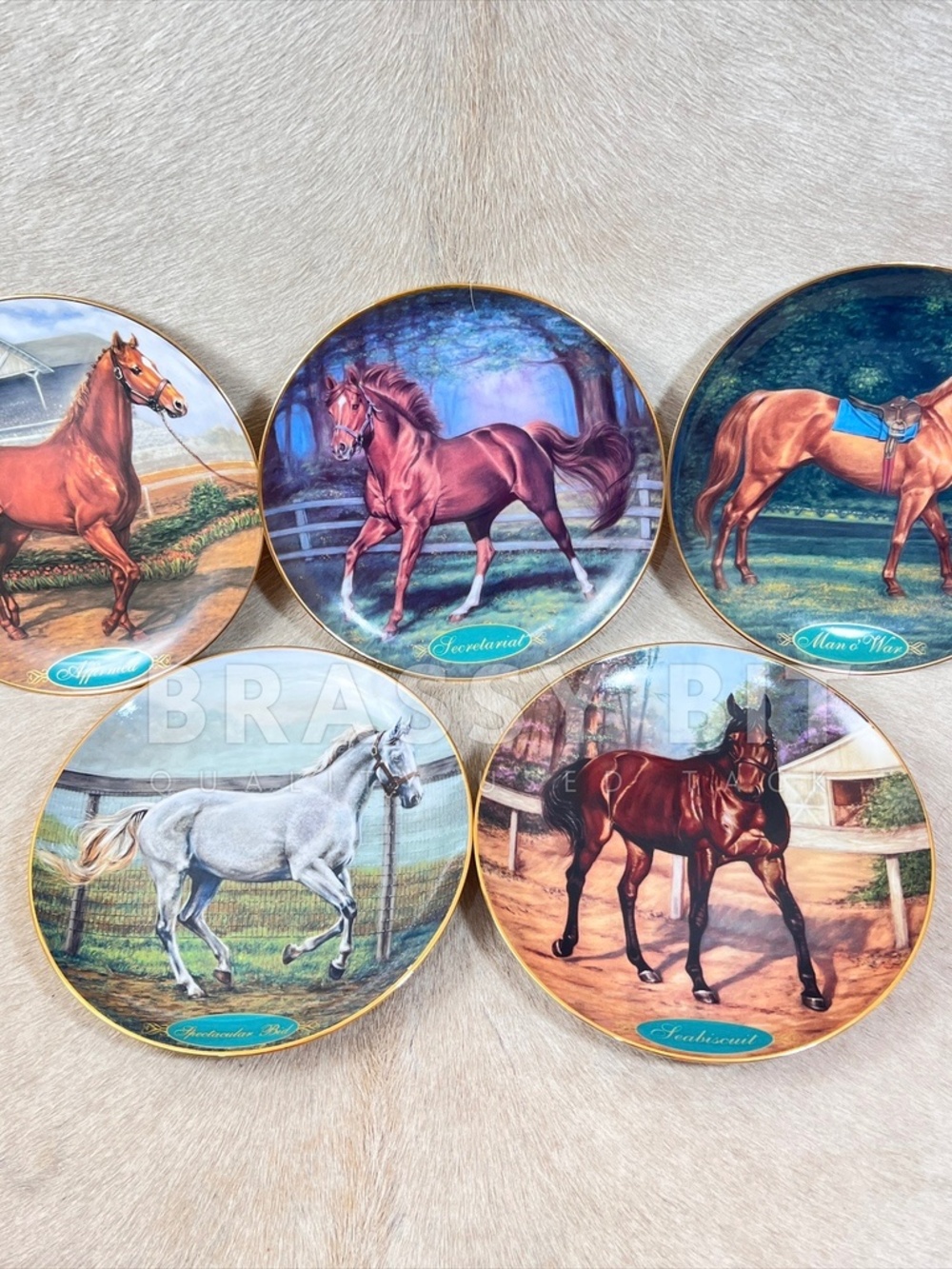 Danbury Mint Limited Edition Collector Plate Thoroughbred Collection
